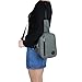 ZYSUN Sling Bag,Crossbody Shoulder Bag, Casual Daypacks Travel Backpack For Women Men (Gray)