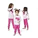Girls Pajamas Unicorn Pegasus Lips 2 Piece 100% Super Soft Cotton,Pink,4 Years