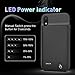 Lonlif Battery case for iPhone XR, 5000mAh Portable Charging Case Rechargeable Protective Charger Case for iPhone XR(Black)