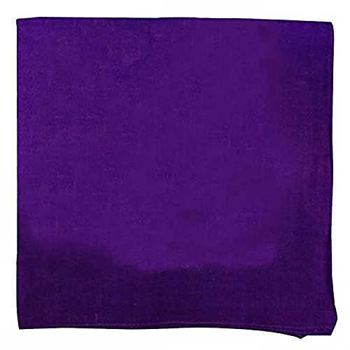 Daily Basic12 Pack Solid 100% Cotton 22 in x 22 in Bandanas