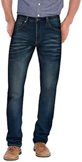 ETHANOLMens Super Comfy Straight Stretch Knit Jersey Denim Five Pocket Jean
