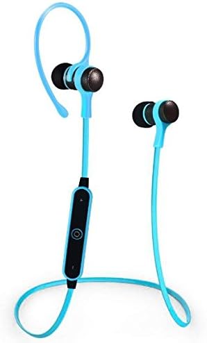 SALE!! Bluetooth Headphones V4.2, Wireless Sports Earphones with Mic, HD Sound with Bass, Noise Cancelling, Secure Fit, Long battery life for iPhone/Android (Blue)