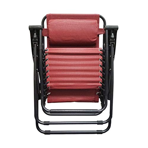 Caravan Sports Infinity Zero Gravity Chair, Burgundy (Certified Refurbished) - Thumbnail 3