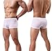 YuKaiChen Men's Ice Silk Underwear Seamless Short Boxer Briefs 4-Pack L