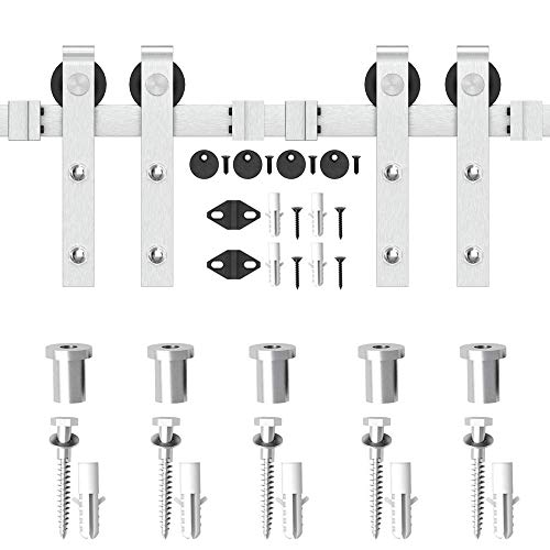 WINSOON Modern Classic Indoor 304 Stainless Steel Double Sliding Door