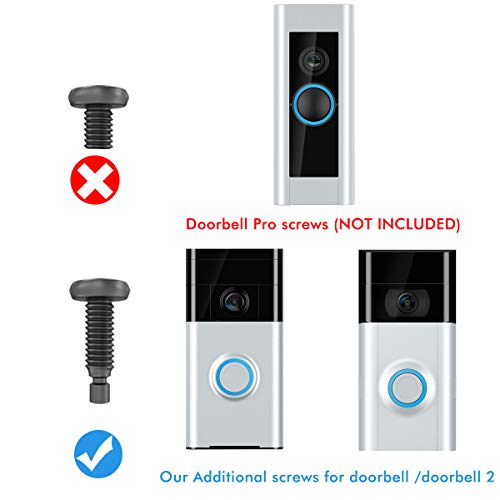 QIBOX Screwdriver Compatible with Ring Doorbell, Replacement Security Screws Compatible with Ring Video Doorbell & Doorbell 2