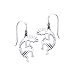Kokopelli Southwestern Spirit of Music Sterling Silver Hook Earrings