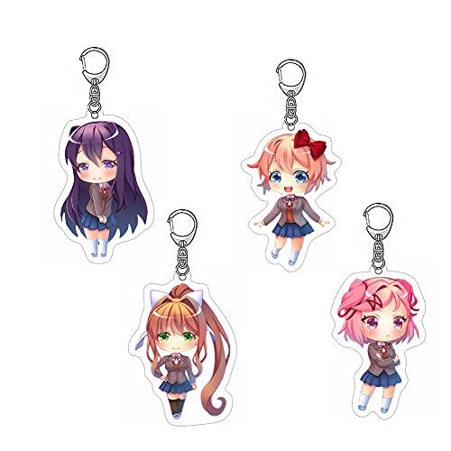 COSNOBLE Doki Doki Literature Club Cosplay Keychain,Anime Sayori Yuri ...