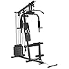 ArtSport Kraftstation ProfiGym 2000 mit Latzug- & Butterflystange, Seilzug & Beinstrecker – 9 Gewichte mit 40kg – Multistation Krafttraining Zuhause