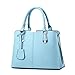 COCIFER Women Top Handle Satchel Handbags Tote Purse (Cyan)