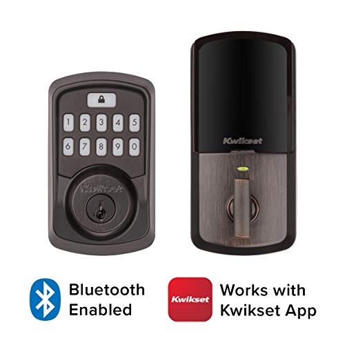 Kwikset 99420-002 Aura Bluetooth Programmable Keypad Door Lock Deadbolt Featuring SmartKey Security, Venetian Bronze - Image 3