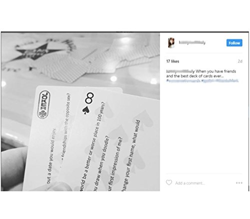 Conversation Cards. 200 Fun and Unique Conversation Starters on Classic Playing Cards. 2-games-in-1.