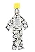 Dammit Doll - Classic Dammit Doll - Tristesse D'été - White Daisies on Navy, Yellow Hair - Stress Relief, Gag Gift