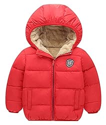 Baby Kids Hooded Snowsuit Winter Warm Hooded Fleece