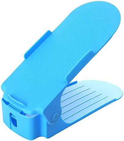 Dkka Space Saver Adjustable Shoe Organizer Set of 10 (Blue) DKA047