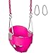 Swing Set Stuff Highback Full Bucket with 5.5' Coated Chain & SSS Logo Sticker, Pink