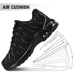 DYKHMILY Steel Toe Sneakers for Men Wide Air