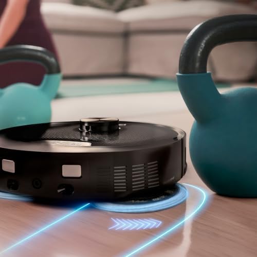 Robot Aspirapolvere e Lavapavimenti Base Autosvuotamento Conga X80 Pro.Navigazione Laser, 25000Pa, Area fino 240m², Tecnologia Adattiva, Disinfezione Mop, Bluetooth WiFi, App per Igiene Totale — foto 5 di 8