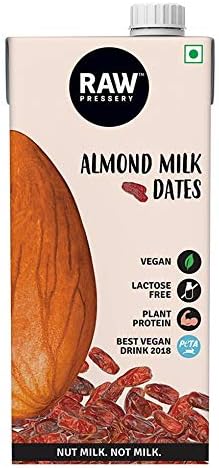 Raw Pressery Almond Milk - Dates Tetra Pack, 1000 ml