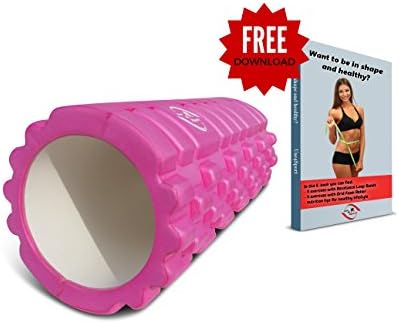 Foam Roller for Yoga Crossfit Pilates Massage Therapy Foam rolling Stretching Balance Rehab Back pain Myofascial Release Trigger Point IT band (Pink)