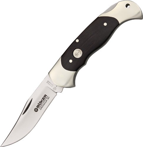 Boker 112013 Rosewood Back Lock Blade Hunter Pocket Knife ( Cronidur Lockback, 7 1/4 x 3 1/8-Inch)