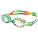 TYR Youth Tie Dye Swimple Goggles, Green/Orange , 7.5 x 2.5 x 2 inches