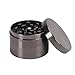ETvalley 4 Pieces 2.5 Inch Tobacco Spice Herb Grinder, Black Grey