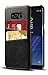 Galaxy S8 Case, Pasonomi [Vintage Series] [2 Card Slots] Ultra Slim PU Leather Wallet Case Back Cover for Samsung Galaxy S8 2017 (Black)