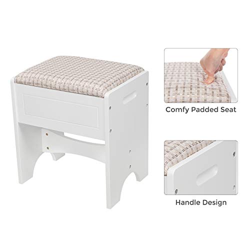 VASAGLE Makeup Vanity Set with Flip Top Mirror Makeup Vanity Dressing