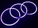Glow Sticks Bulk Wholesale Necklaces, 100 22” Purple Glow Stick Necklaces. Bright Color, Glow 8-12 Hrs, Connector Pre-Attached, Sturdy Packaging, GlowWithUs Brand
