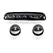 RECON - Fits 2002-2007 Sierra 2500/3500 & Silverado 2500/3500 3-Piece Ultra Bright White LED Cab Roof Lights Uprade Smoked Black Lens