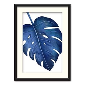 Black Framed Canvas Wall Art Nordic Style Plant Home Artwork Decoration for Living Room, Bedroom - 23x31 inches