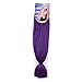 Aigemei 1pcs/lot Jumbo Braiding Hair African Collection Braids Crochet Bulk Braiding Hair Jumbo Braids Crochet Hair Extension(Purplle,48inch,57g)