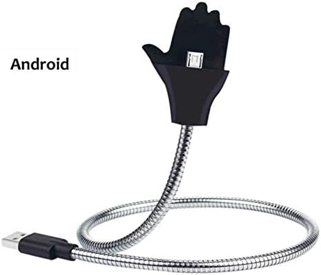 Grizack 1 Pcs Flexible Phone Holder Lazy Bracket Stand-up Phone USB Charging Cable