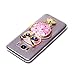 S8 Plus Case,DAMONDY 3D Owl Bling Cute Diamond Glitter Liquid Floating Quicksand Water Flowing Ultra Clear Soft TPU Case for Samsung Galaxy S8+ Plus ONLY-Pink