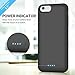 Battery Case for iPhone 6s Plus/ 6 Plus 8500mAh, Rechargeable Extended Charging Case for iPhone 6Plus Battery Pack Apple 6s Plus Portable Power Bank [5.5 inch]- Black