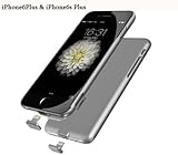 iPhone6Plus/6s Plus Battery Charger Case, Apatner Ultra Thin 2000mah Battery Case Rechargeable Backup Battery Power bank Charger Case For iPhone6Plus/6s Plus 5.5inch(Silver)