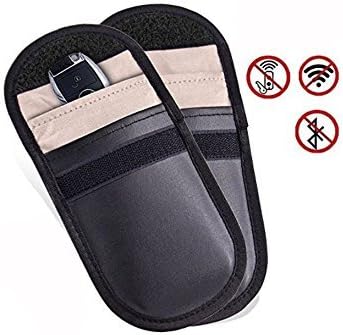 Eximone [2 PACK] RFID Signal Blocker Protective Case Cover Bag Pouch Privacy Protection Block Key Fob Signal Radiation for Car Key Smartphone Credit Card Bank Card