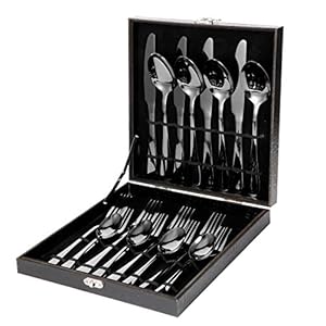 MingHing 20 Piece Stainless Steel Cutlery Set, Mirror Finish Tableware Set, Service for 4, Classic Design Cutlery Set