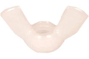 MAGIC HUB Nylon Wing Nut 1/4-20 - Butterfly Nut Wing Nut Butterfly Wing Nut Fasteners - Nylon Wing Nuts 1/4-20 Wing Nuts Natural Nylon Finish (50)