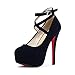OCHENTA Women's Ankle Strap Platform Pump Party Dress High Heel