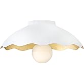 Lark Darla Medium Flush Mount, Textured Plaster