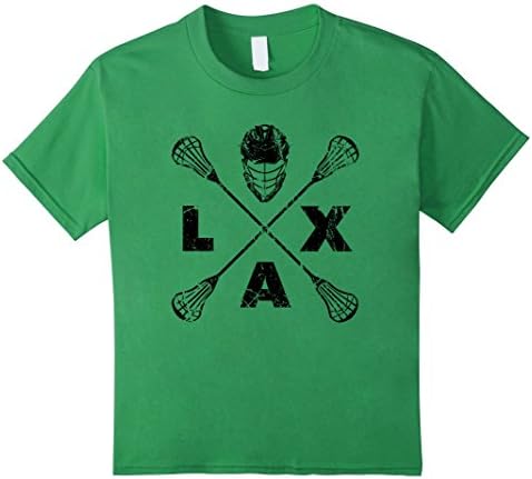 Kids Lacrosse LAX Cross Axis T-Shirt Black Colorway 6 Grass