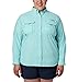 Columbia Women's Bahama Long Sleeve Shirt, Medium, Clear Blue