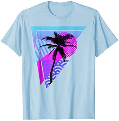 Vaporwave Aesthetic Palm Tree Triangle Vapor Wave Otaku Tee
