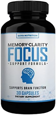 #1 Brain Supplement for Memory, Clarity & Focus - Nootropic Support for Mental Performance - Brain Booster with Ginkgo Biloba, St. John's Wort & More