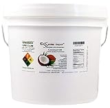 Coconut Oil - Food Grade - 8 lbs in a 1 Gallon Pail - HDPE microwavable container with resealable lid and removable handle