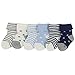 YULI 6-18 Month Baby Warm Socks, 6 Pack Kids Infants Toddlers Babys Boy's Girl's Gift Terry Heather Organic Cotton Knit Cuff Crew Warm Socks for Christmas Gift