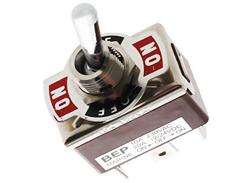 NAVICO LOGISTICS EUROPE BV BEP Switch Toggle Off-ON Double Pole 12V 10A DBE-733, Other, Multicoloured, One Size
