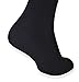 PETANI Argyle Socks, 3 pack Rich European Dress Organic Cotton Socks Men Black (L)